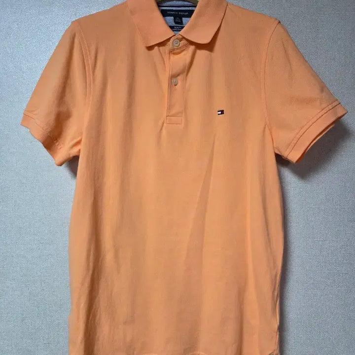 [BUNJANG] Tommy Hilfiger Slim Fit Pique Polo T-Shirt Orange/Apricot XS / 타미힐피거 카라 반팔 XS