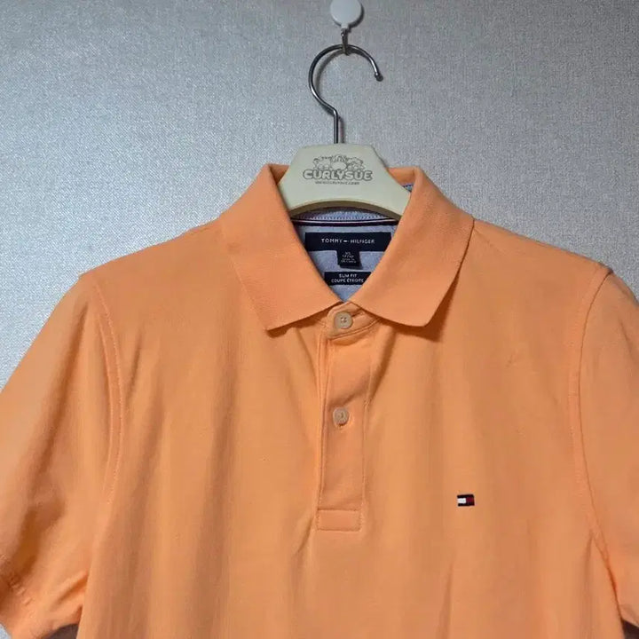 [BUNJANG] Tommy Hilfiger Slim Fit Pique Polo T-Shirt Orange/Apricot XS / 타미힐피거 카라 반팔 XS