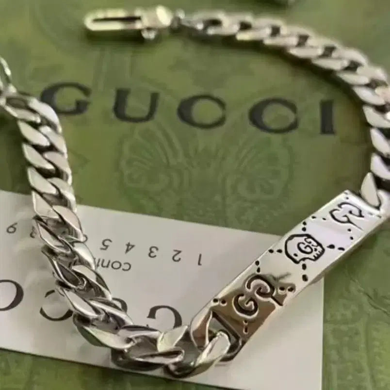 [BUNJANG] Gucci Skull Chain Bracelet Silver / 구찌 스컬 체인 팔찌 실버