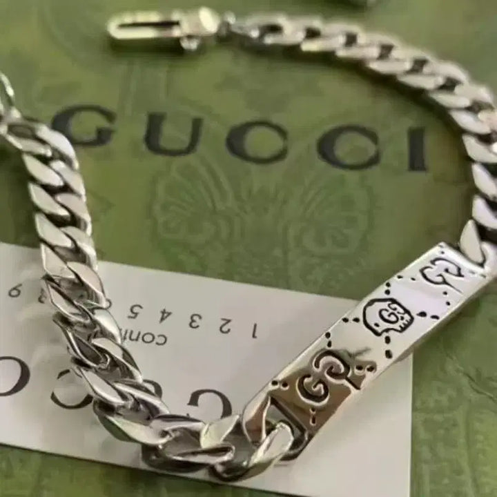 [BUNJANG] Gucci Skull Chain Bracelet Silver / 구찌 스컬 체인 팔찌 실버