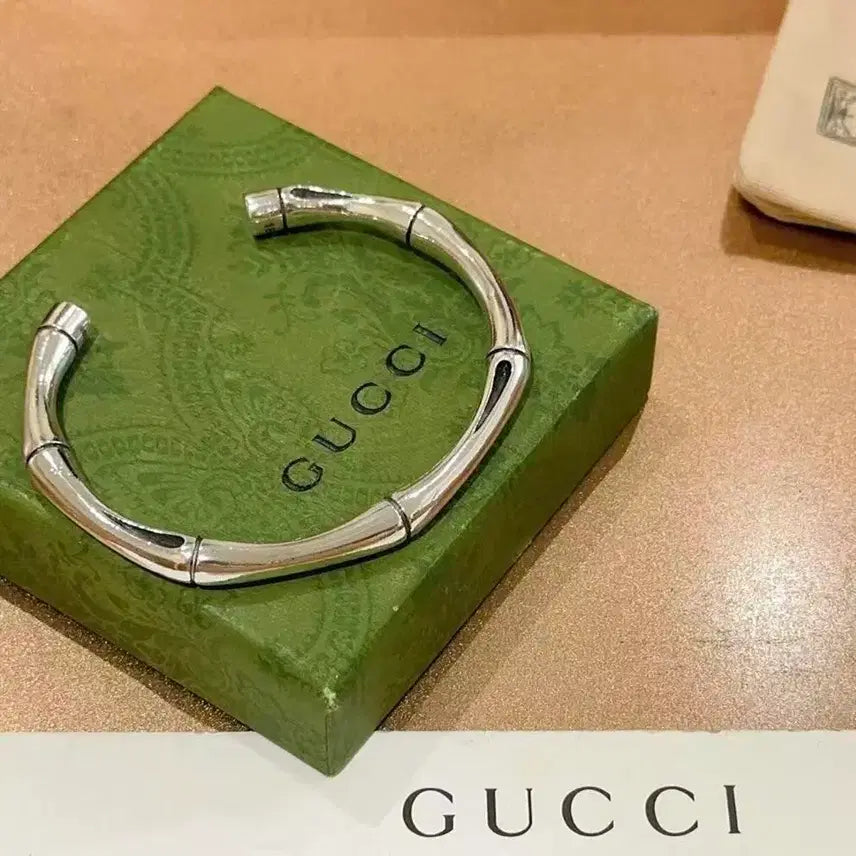 [BUNJANG] Gucci Bamboo Silver Bracelet / 구찌 실버 뱀부 팔찌