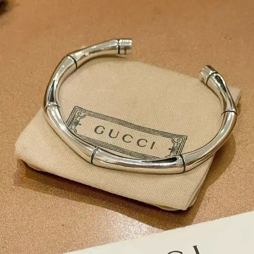 [BUNJANG] Gucci Bamboo Silver Bracelet / 구찌 실버 뱀부 팔찌
