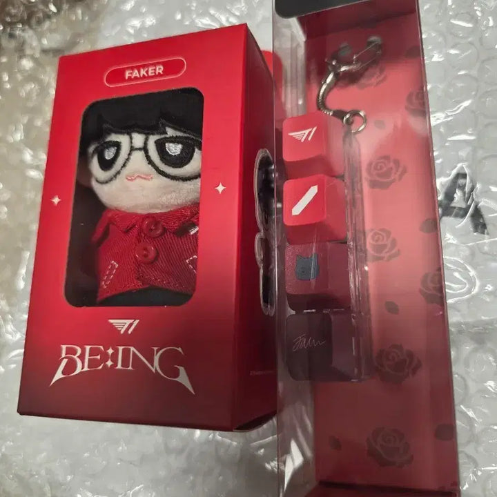 [BUNJANG] Faker Keycaps + 10cm Plush Doll Bundle / 페이커 키캡+10cm 인형