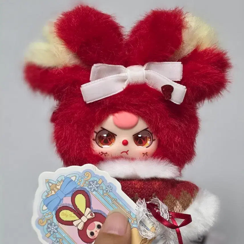 [BUNJANG] Baby Three Winter Series Red Rabbit Plush Toy / 베이비쓰리 윈터시리즈