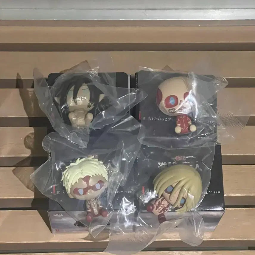 [BUNJANG] Attack on Titan Chokonokko Figure Set / 택포4.5) 진격의거인 제일복권 초코노코 거인ver 풀셋