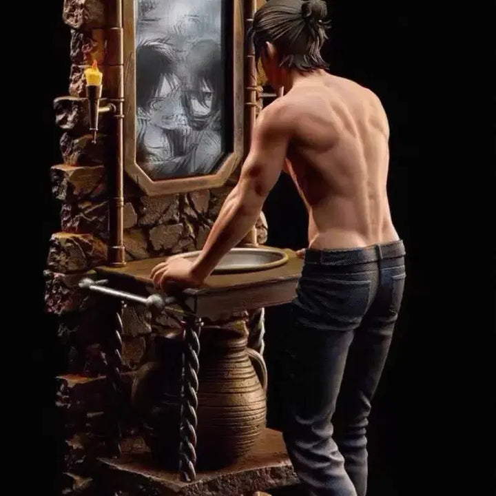 [BUNJANG] Damocles Coordinate Eren Yeager Attack on Titan Resin Statue / 새제품) damocles coordinate 에렌 예거 레진 진격의거인