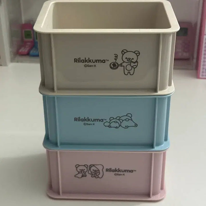 [BUNJANG] Rilakkuma 3-Tier Storage Box / 리락쿠마 3단 보관함