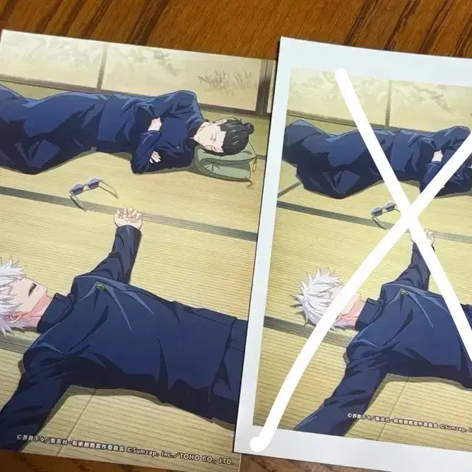 [BUNJANG] Jujutsu Kaisen Geto &amp; Gojo Phantom Parade Polaroid Postcard / 주술회전 게토 고죠 팬텀퍼레이드 판파레 폴라로이드 넷프리 엽서