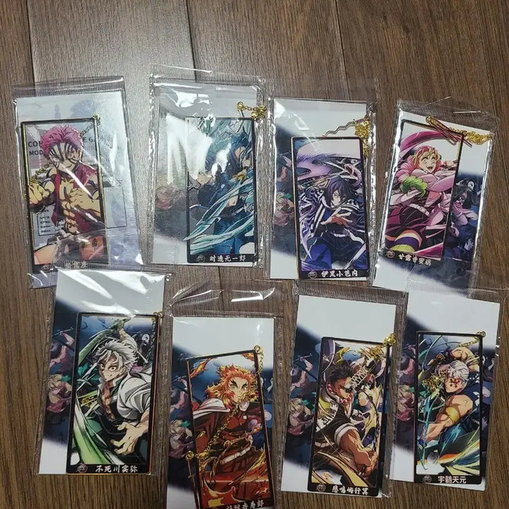 [BUNJANG] Demon Slayer Character Bookmark Set (8 Types) / 귀멸의 칼날 캐릭터 책갈피 세트  8종