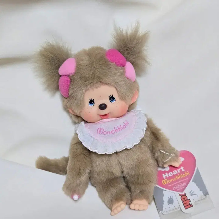 [BUNJANG] Vintage Heart Monchhichi Angel Plush / 하트 몬치치 엔젤