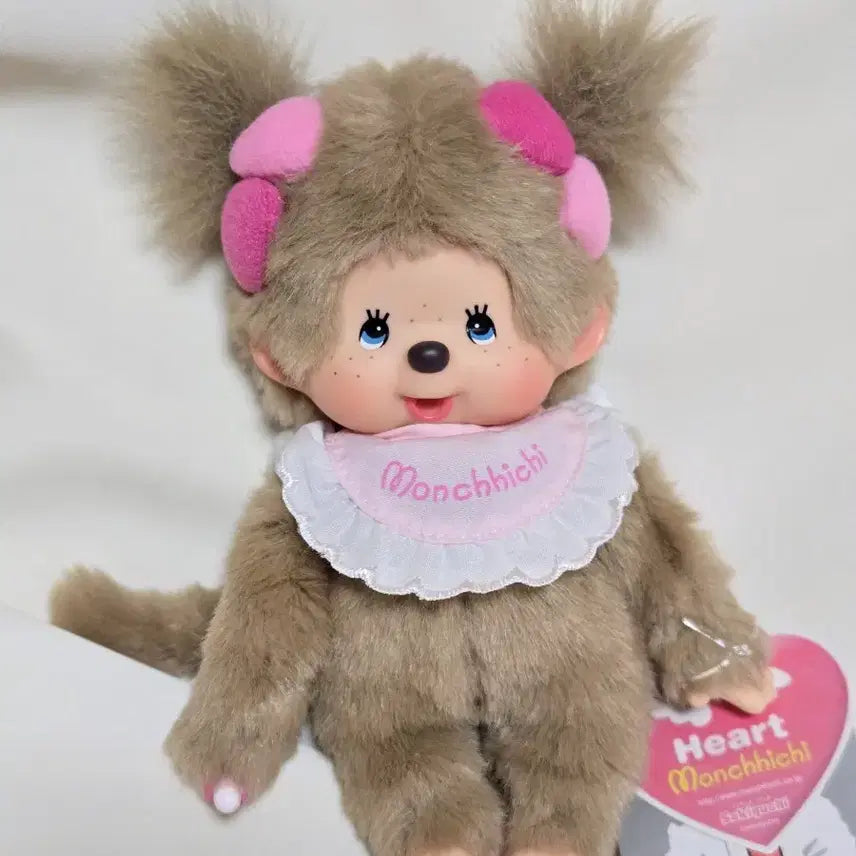 [BUNJANG] Vintage Heart Monchhichi Angel Plush / 하트 몬치치 엔젤