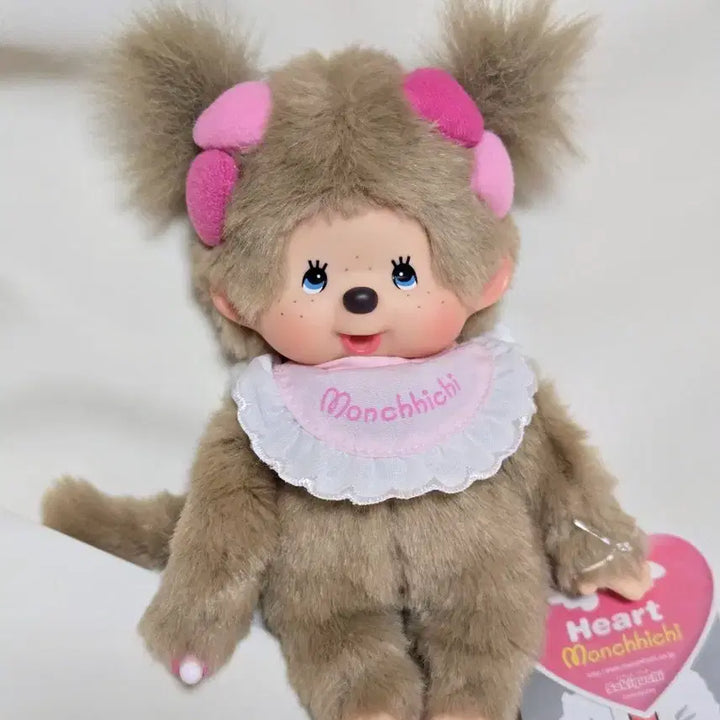 [BUNJANG] Vintage Heart Monchhichi Angel Plush / 하트 몬치치 엔젤