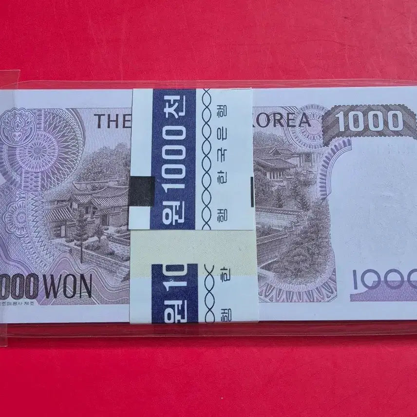[BUNJANG] 100 Consecutive Uncirculated 1,000 Won Banknotes with Radar Notes / 옛날돈 ㅡ 2차 천원 100장 다발 (레이더 포함