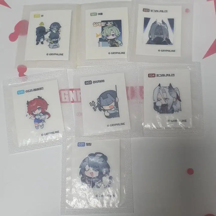 [BUNJANG] Arknights Endfield GS25 Sticker Bundle / 명일방주 엔드필드 gs25 띠부씰