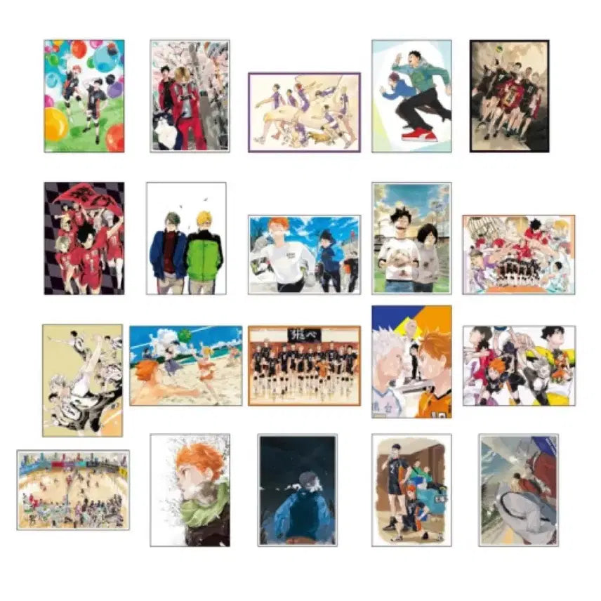 [BUNJANG] Haikyu!! Fanpark Original Drawing Postcard Set (20 Types) / (미개봉/현물) 하이큐 팬파크 원화 엽서 20종 세트 엽서북