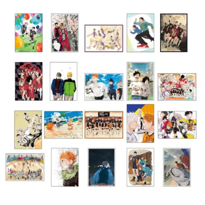 [BUNJANG] Haikyu!! Fanpark Original Drawing Postcard Set (20 Types) / (미개봉/현물) 하이큐 팬파크 원화 엽서 20종 세트 엽서북