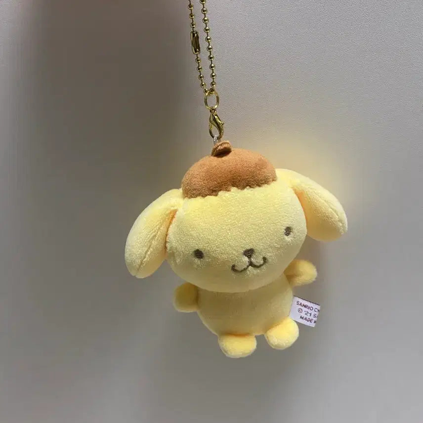 [BUNJANG] Sanrio Pompompurin Nikokuri Mascot Keychain (No Muffin) / 산리오 폼폼푸린 니코누이 마스코트 키링 (머핀X)