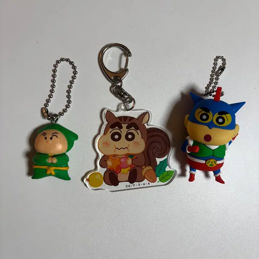 [BUNJANG] Crayon Shin-chan Keyrings (Set of 3) / 짱구는 못말려 키링3종