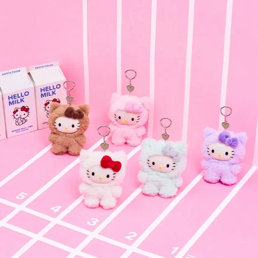 [BUNJANG] Sanrio House Hello Kitty Lucky Draw Mascot Keychain / 산리오 하우스 헬로키티 키링 마스코트 랜덤 시크릿 헬로키티 라부부 키링