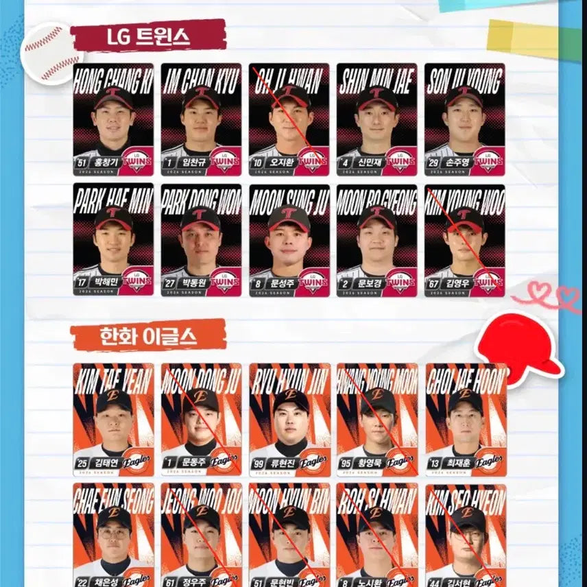 [BUNJANG] Lotte Wellfood KBO Character Goods / 롯데 웰푸드 KBO 띠부씰 키링 뱃지 짐색 교환 판매합니다