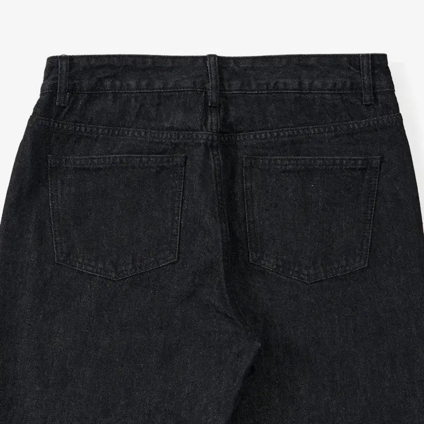 [BUNJANG] Xcontainer Raw Black Denim Pants / 엑스컨테이너 데님 팬츠 Raw black