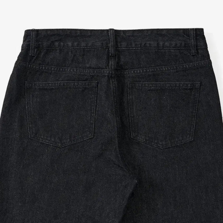 [BUNJANG] Xcontainer Raw Black Denim Pants / 엑스컨테이너 데님 팬츠 Raw black