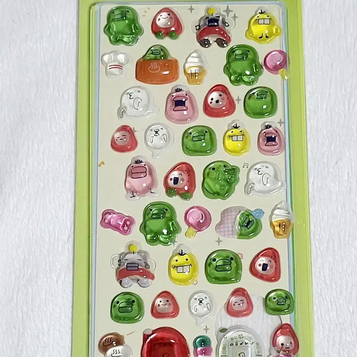 [BUNJANG] Tamagotchi Bonbon Drop 3D Sticker Set (Guchipachi, Chudetchi, Mamechi, Mimichi, Memetchi) / 다마고치 봉봉드롭 3d 입체 스티커 구치파치 주댕치 마메치 미미치 메메치