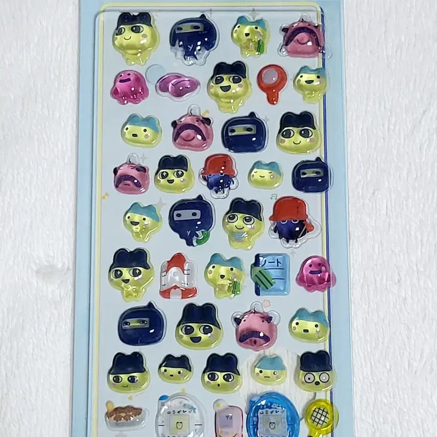[BUNJANG] Tamagotchi Bonbon Drop 3D Sticker Set (Guchipachi, Chudetchi, Mamechi, Mimichi, Memetchi) / 다마고치 봉봉드롭 3d 입체 스티커 구치파치 주댕치 마메치 미미치 메메치