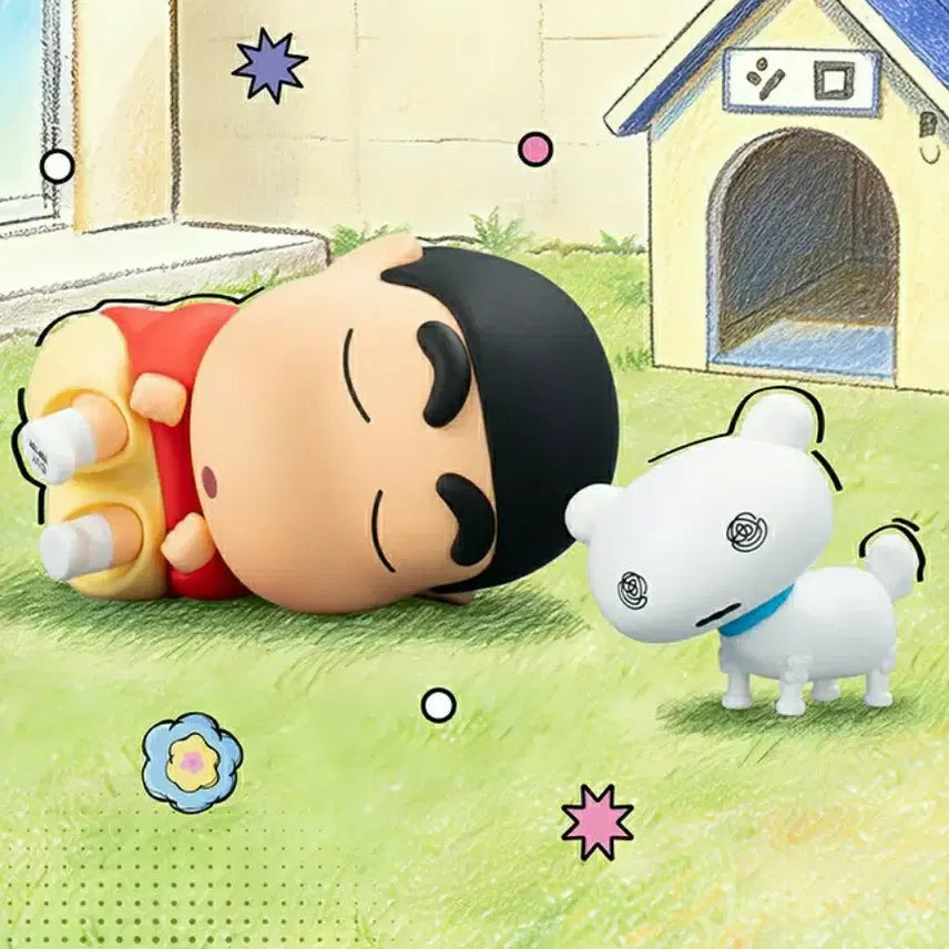 [BUNJANG] TopToy Crayon Shin-chan Retro Shiro Series Figure / 탑토이짱구 레트로 시로 시리즈 피규어