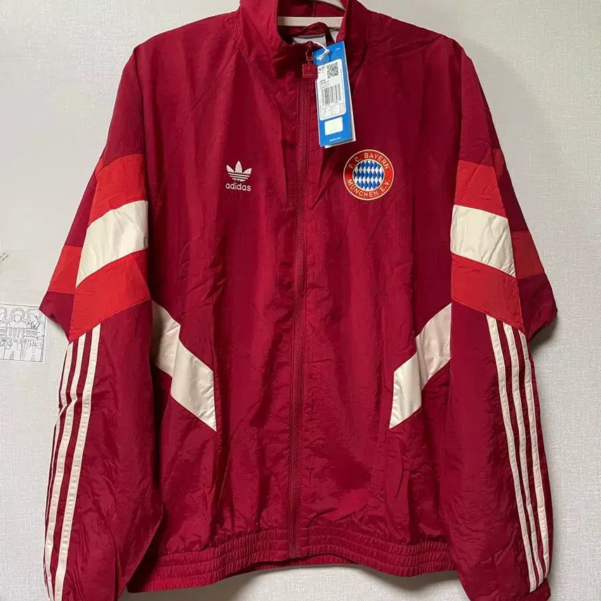 [BUNJANG] Bayern Munich 24-25 Adidas Originals Track Top Jacket / 24-25 바이에른 뮌헨 아디다스 오리지널스 트랙탑 자켓 바람막이