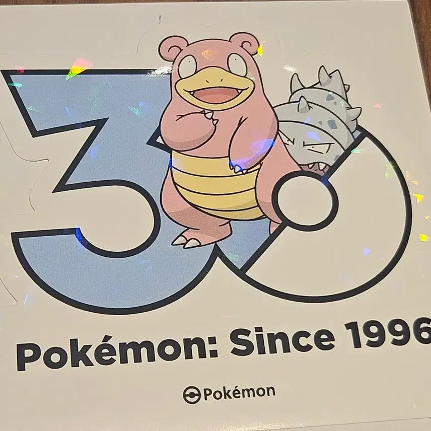 [BUNJANG] Pokemon 30th Anniversary Sticker - Slowbro / 포켓몬 30주년 스티커 야도란