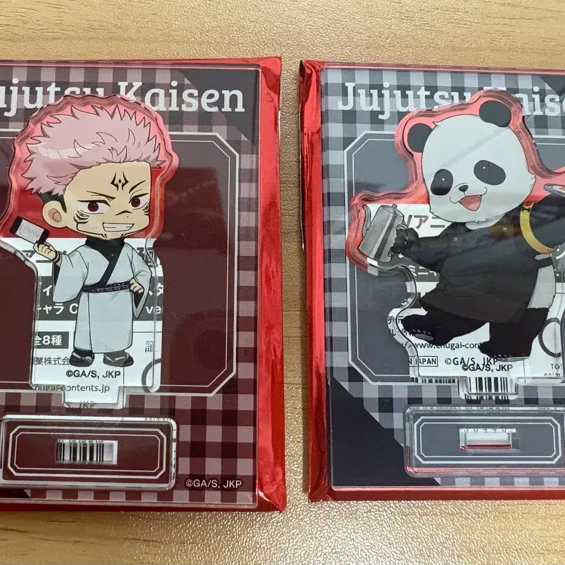 [BUNJANG] Jujutsu Kaisen Cafe Collaboration Acrylic Stand Set - Sukuna &amp; Panda / 주술회전 카페콜라보 아크릴 스쿠나 판다 일괄