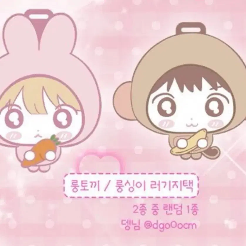 [BUNJANG] Harua Cafe Lucky Draw Lungtokki Luggage Tag / 하루아 생카 럭드 룽토끼 러기지택