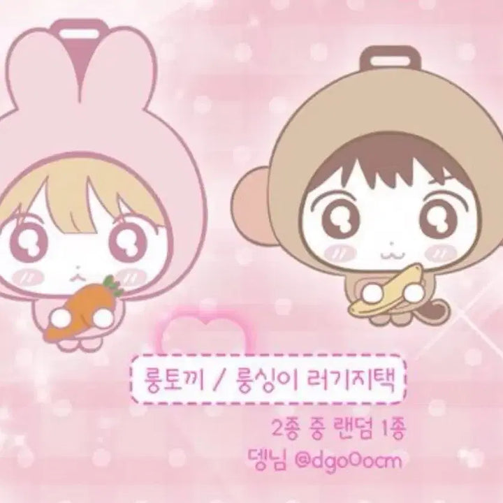 [BUNJANG] Harua Cafe Lucky Draw Lungtokki Luggage Tag / 하루아 생카 럭드 룽토끼 러기지택