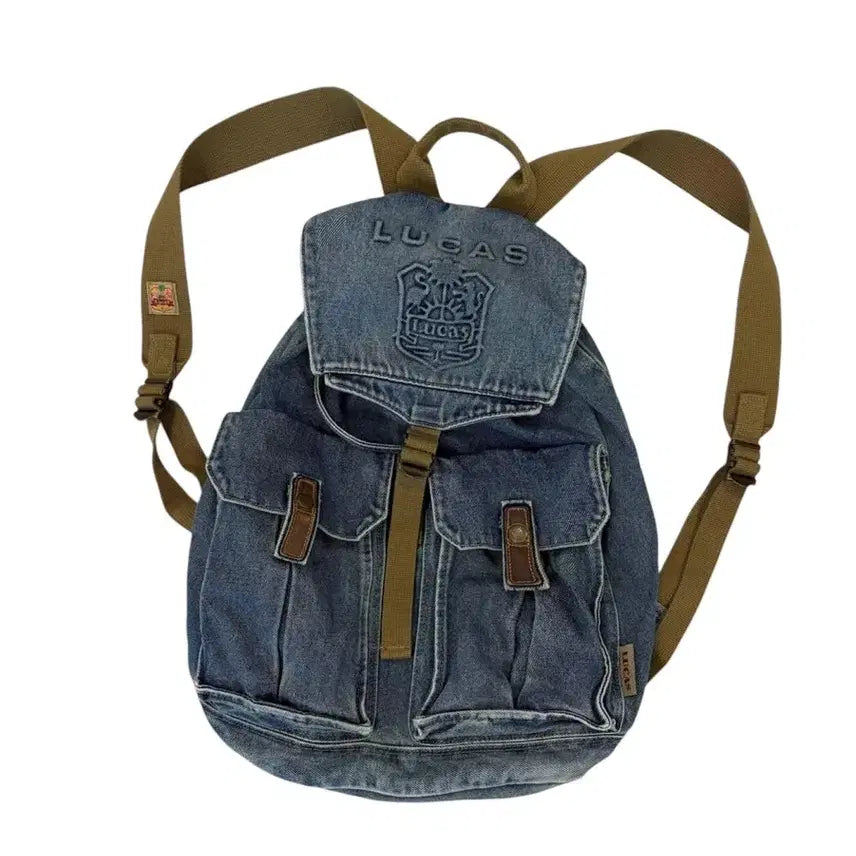 [BUNJANG] Lucas Vintage Denim Backpack 2000s / 00년대 루카스 데님 빈티지 백팩