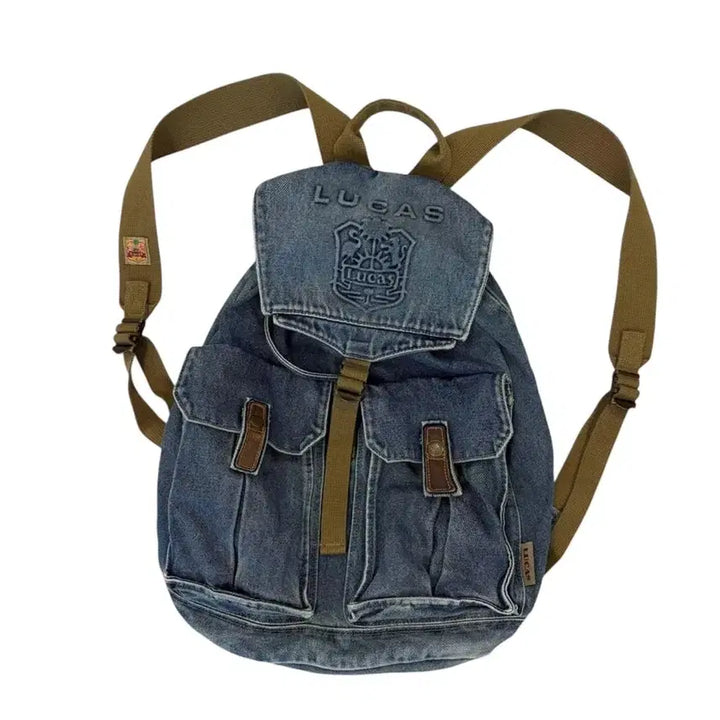 [BUNJANG] Lucas Vintage Denim Backpack 2000s / 00년대 루카스 데님 빈티지 백팩