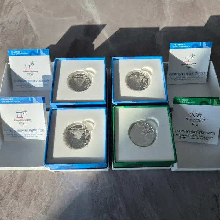 [BUNJANG] 2018 Pyeongchang Winter Olympics Commemorative Silver Coin Set / 평창 동계올림픽 기념 은화 세트