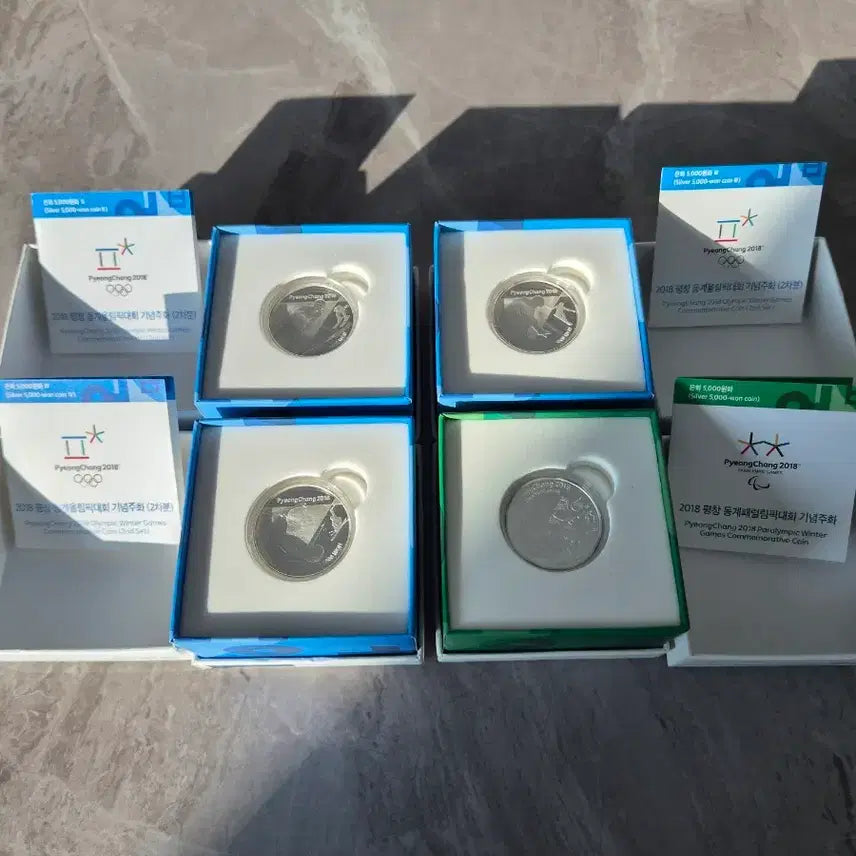 [BUNJANG] 2018 Pyeongchang Winter Olympics Commemorative Silver Coin Set / 평창 동계올림픽 기념 은화 세트