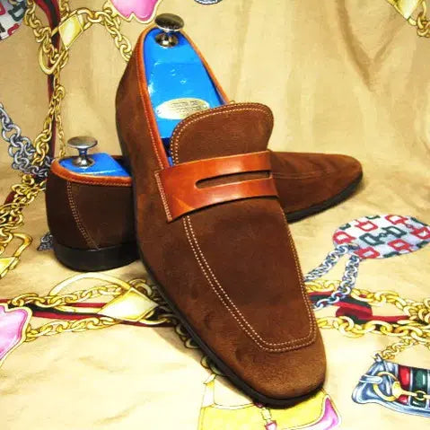 [BUNJANG] Magnanni Dark Brown Calfskin U-Tip Driving Loafers / 스페인명품 멕나니 다크브라운 카프스킨 U팁 드라이빙로퍼 285