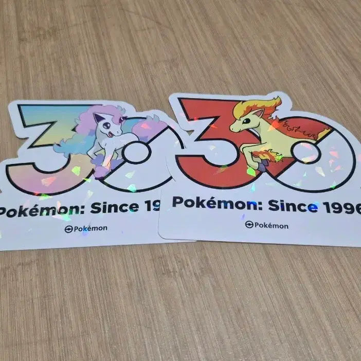 [BUNJANG] Pokemon 30th Anniversary Logo Sticker Bundle - Galar Ponyta / 포켓몬 30주년 로고 스티커 30주년 스티커 가라르 포니타 포니타 일괄