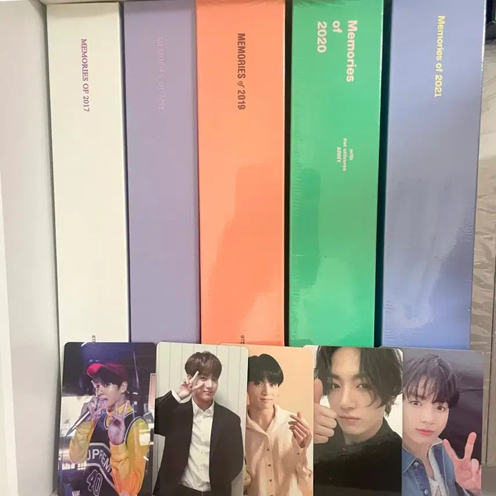 [BUNJANG] BTS Memories DVD Jungkook Photocard Set (2017-2021) / 방탄 메모리즈 디비디 정국 포카 딥디 bts dvd jk 17 18 19