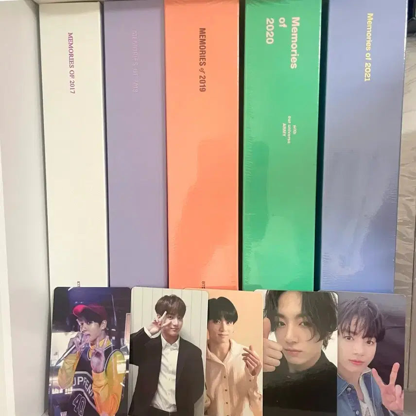 [BUNJANG] BTS Memories DVD Jungkook Photocard Set (2017-2021) / 방탄 메모리즈 디비디 정국 포카 딥디 bts dvd jk 17 18 19