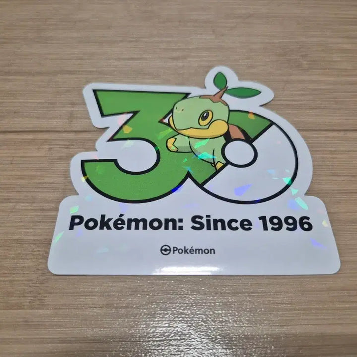 [BUNJANG] Pokemon 30th Anniversary Logo Sticker / 포켓몬 30주년 로고 스티커 30주년 스티커 모부기 판매