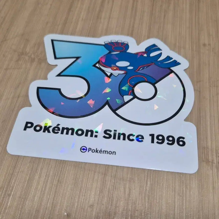 [BUNJANG] Pokemon 30th Anniversary Logo Sticker Kyogre / 포켓몬 30주년 로고 스티커 30주년 스티커 가이오가