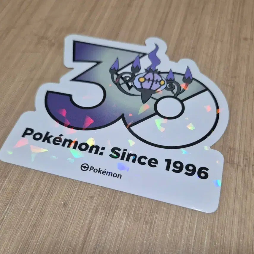 [BUNJANG] Pokemon 30th Anniversary Logo Sticker Chandeliers / 포켓몬 30주년 로고 스티커 30주년 스티커 샹델라