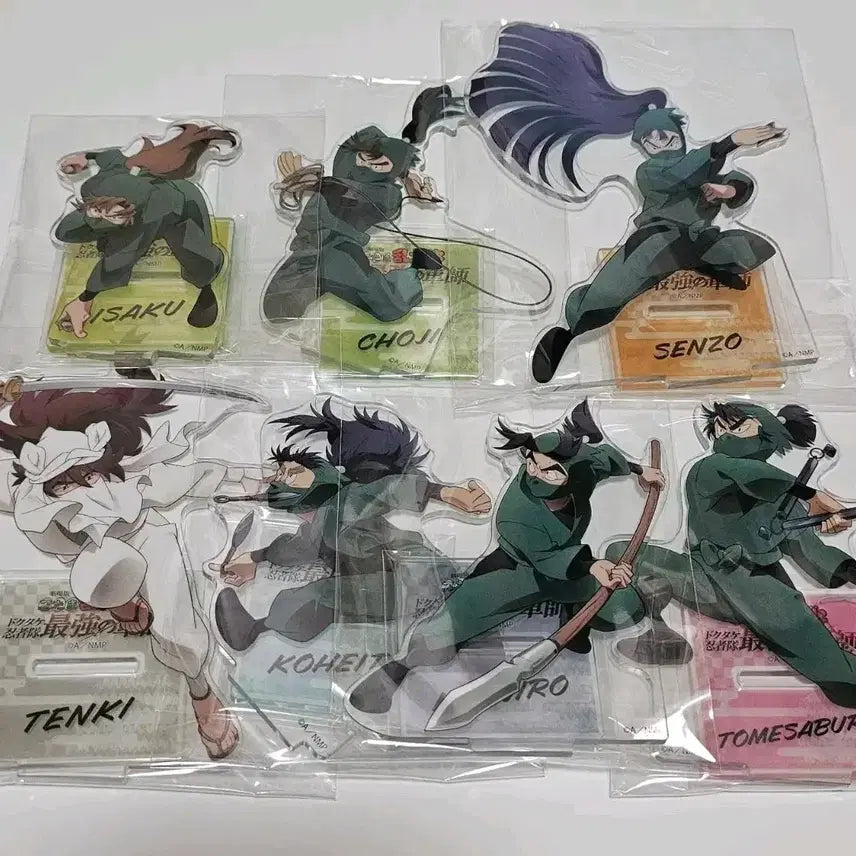 [BUNJANG] Nintama Nintama Rantarou 6th Grade + Tenki Acrylic Stands Set (7 Types) / 닌타마 도최군 6닌+텐키 아크릴 스탠드 7종 미개봉 판매
