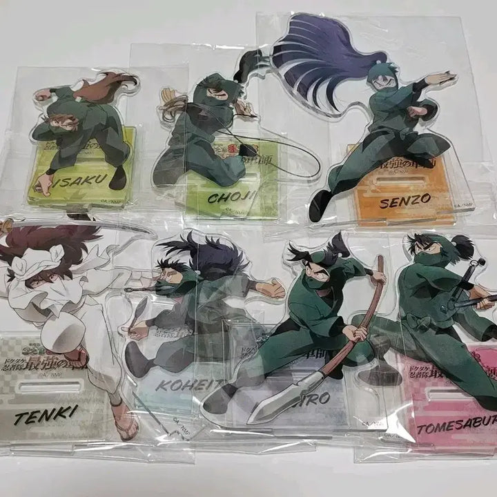 [BUNJANG] Nintama Nintama Rantarou 6th Grade + Tenki Acrylic Stands Set (7 Types) / 닌타마 도최군 6닌+텐키 아크릴 스탠드 7종 미개봉 판매