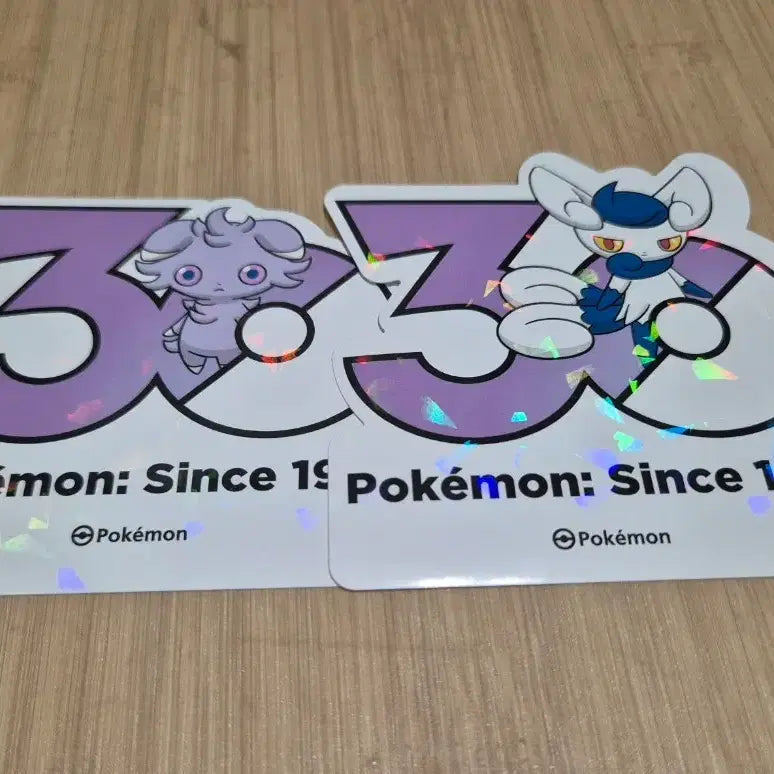 [SOLD OUT] 포켓몬 30주년 로고 스티커 30주년 스티커 냐스퍼 냐오닉스 암컷