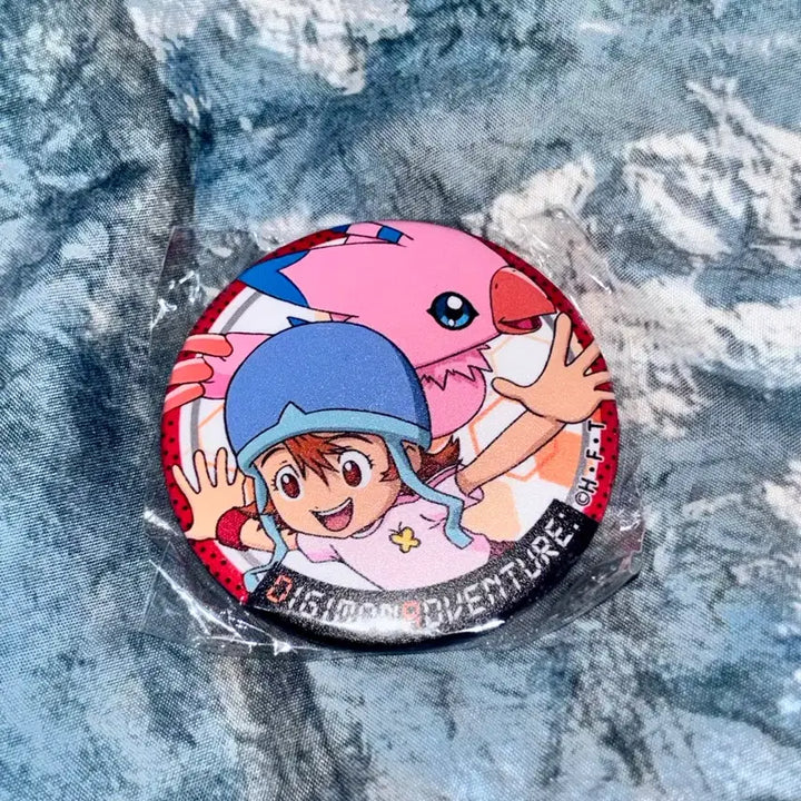[BUNJANG] Digimon Adventure Sora &amp; Piyomon Badge / 디지몬어드벤처 뱃지 소라&amp;피요몬
