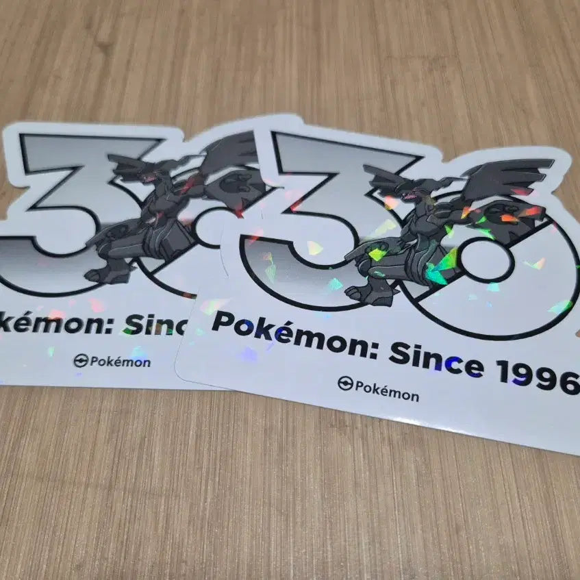 [BUNJANG] Pokemon 30th Anniversary Zekrom Logo Sticker / 포켓몬 30주년 로고 스티커 30주년 스티커 제크로무 판매